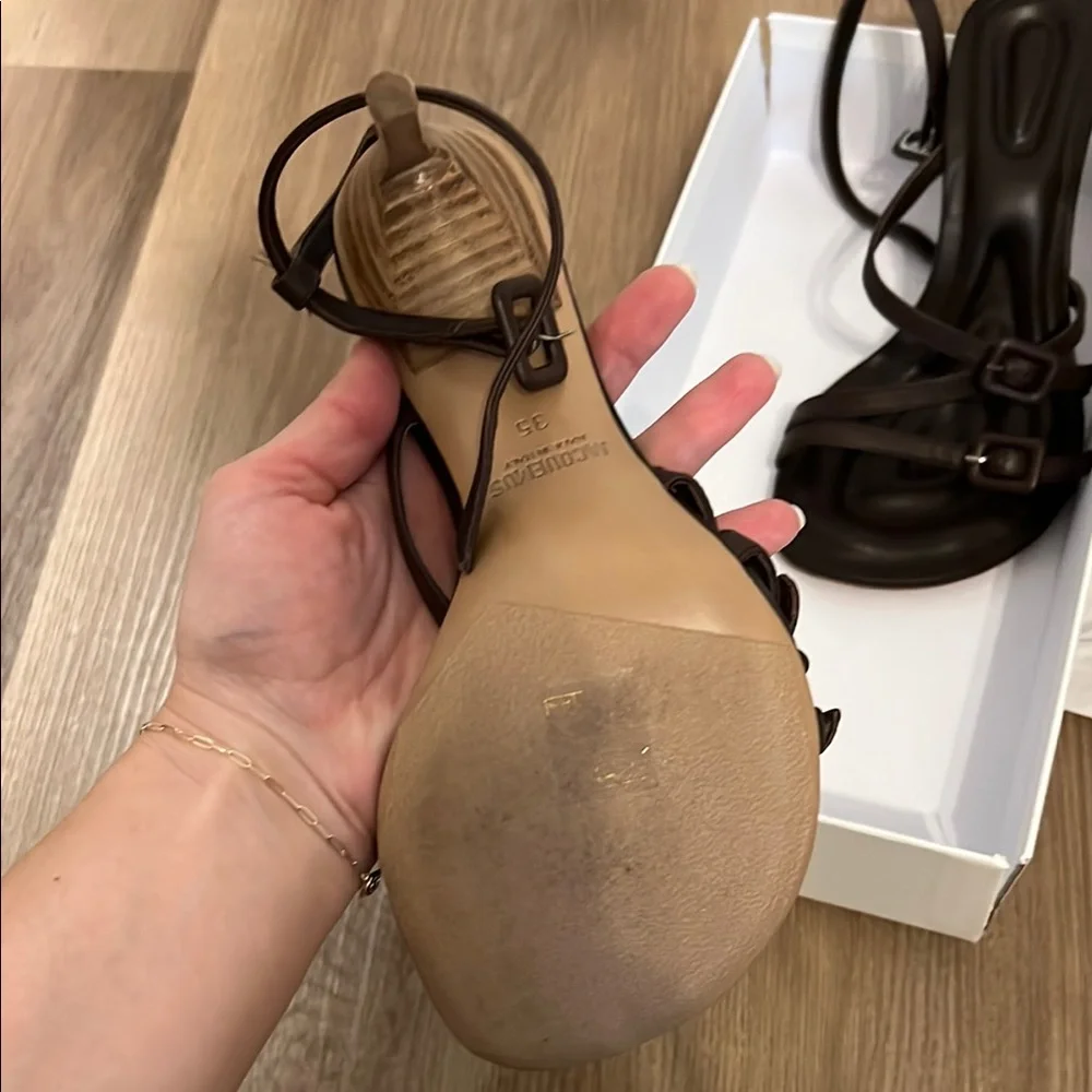 Jacquemus Brown High Heel Sandals - Picture 3 of 12